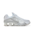 Nike Shox R4 White Bright Crimson Metallic Silver
