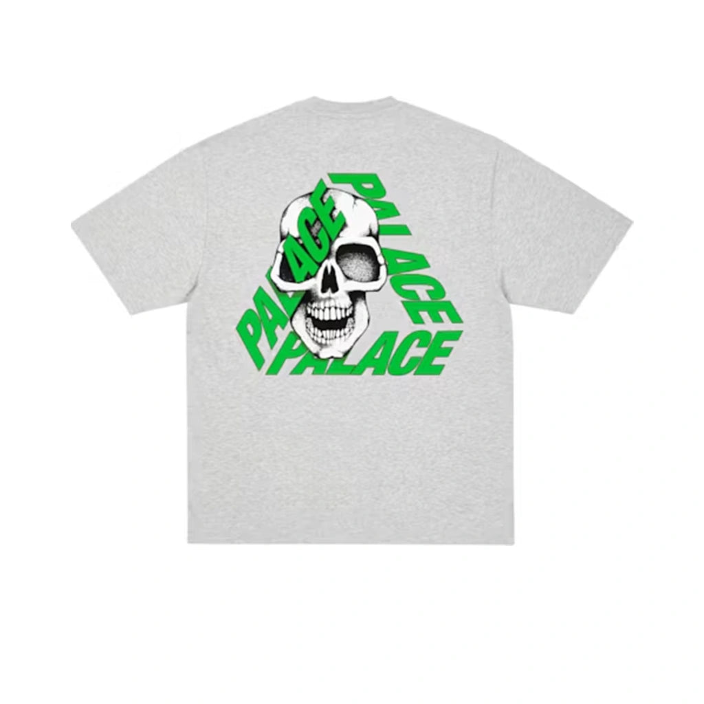 Palace P3 Skull T-shirt Grey Marl