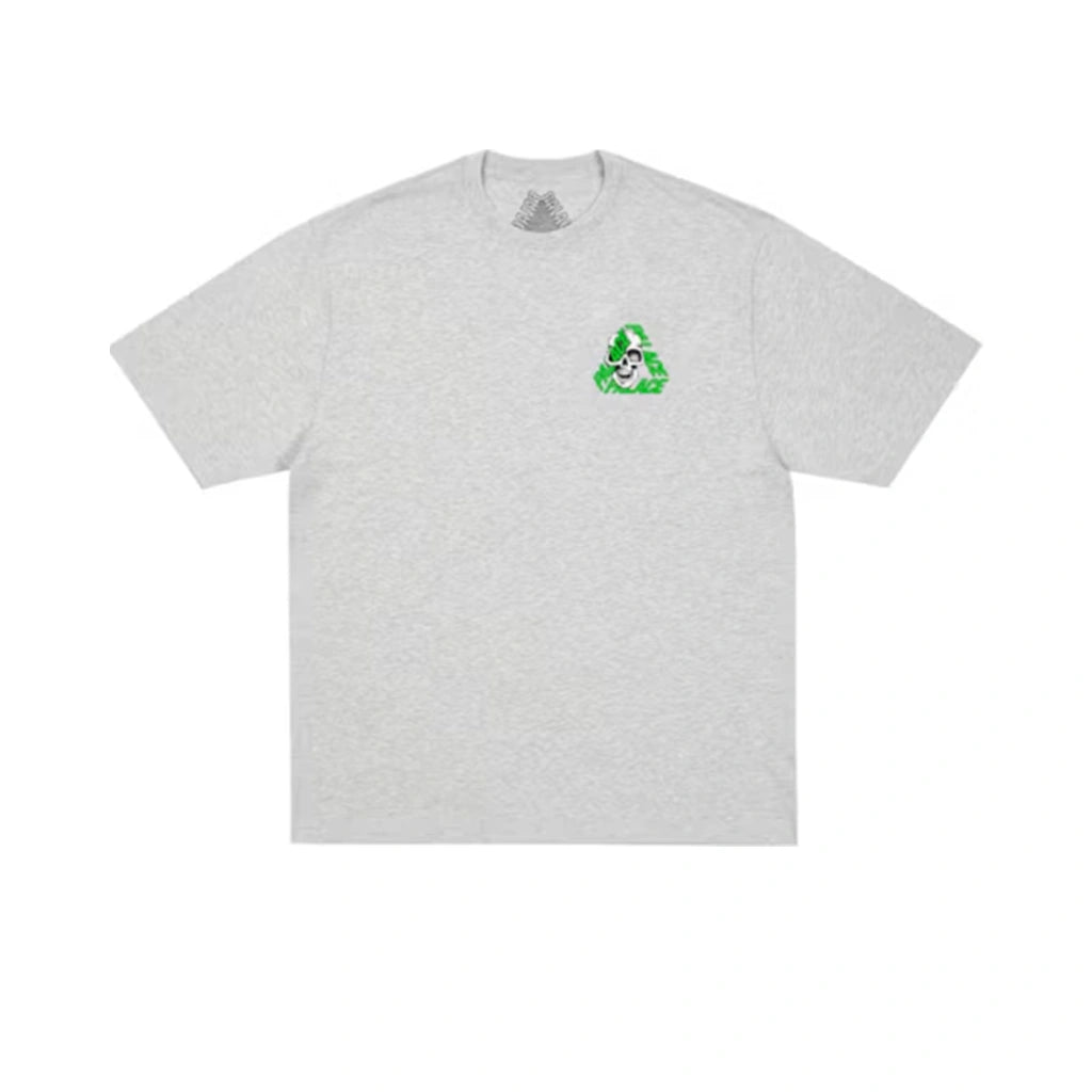 Palace P3 Skull T-shirt Grey Marl