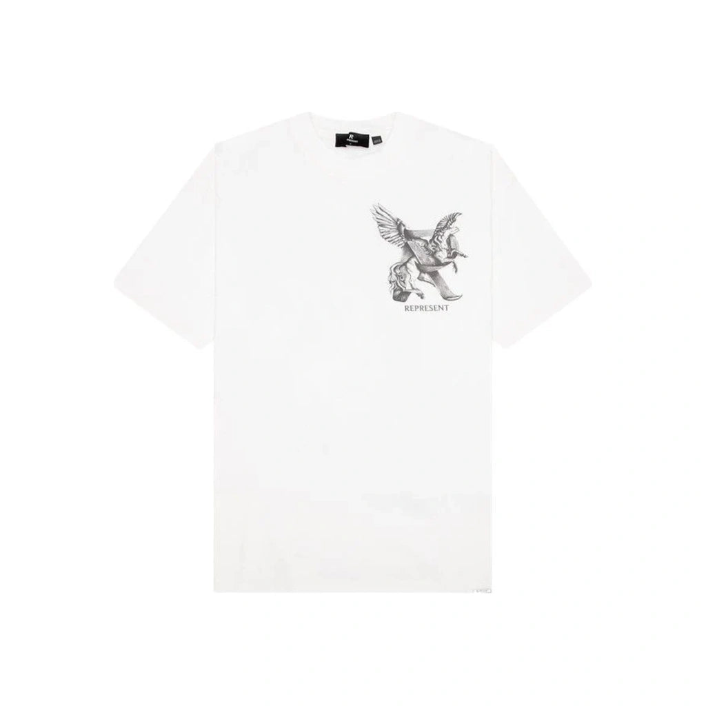 Represent Elegance In Motion T-Shirt Flat White