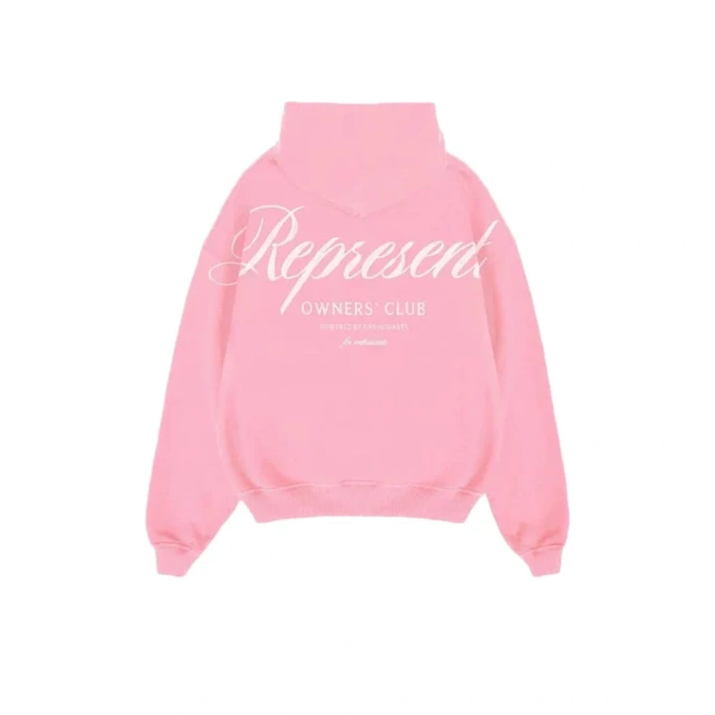 Represent Owners Club Script Hoodie Pink