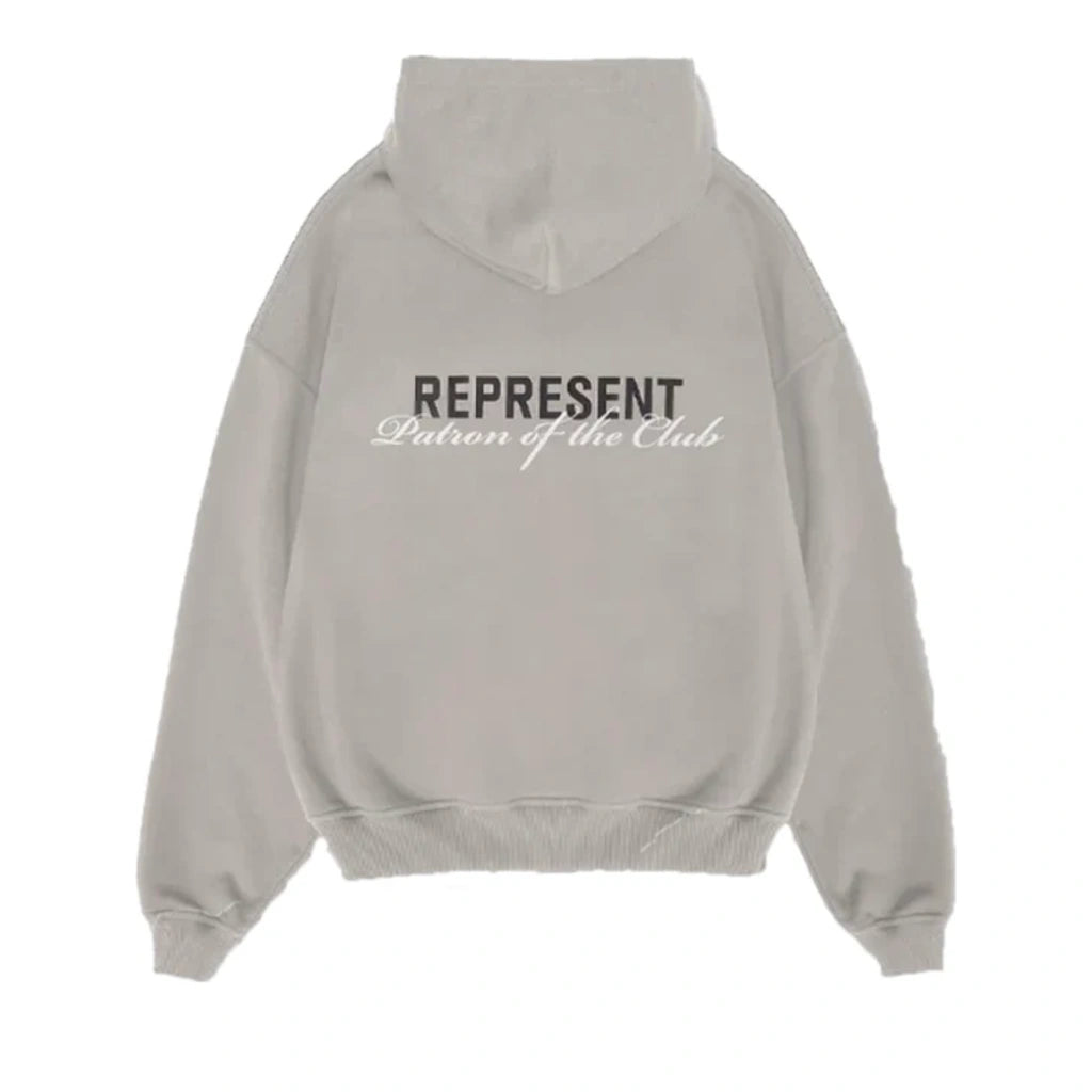 Represent Patron Of The Club Hoodie Mudstone