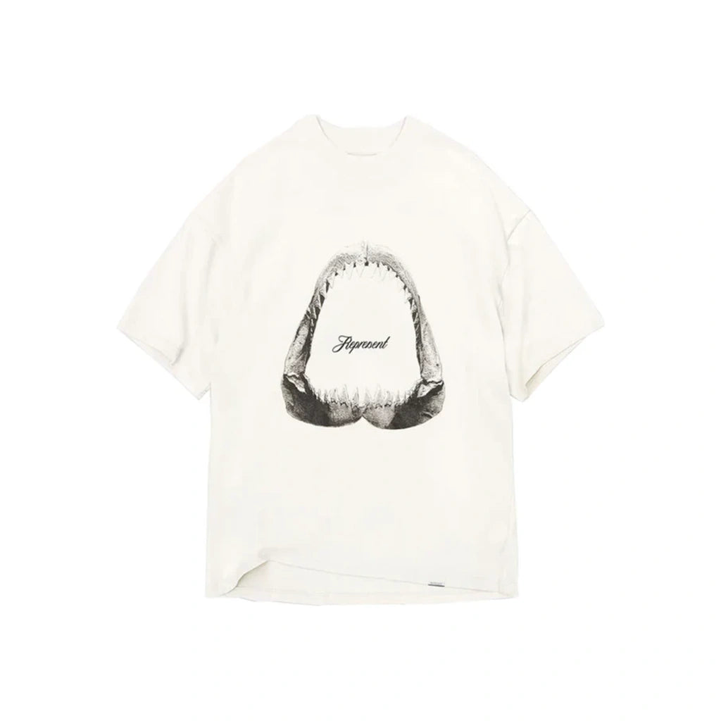 Represent Shark Jaws T-shirt Flat White - Represent Trička