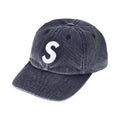 Supreme Pigment Coated S Logo 6-Panel Cap (SS26) Navy