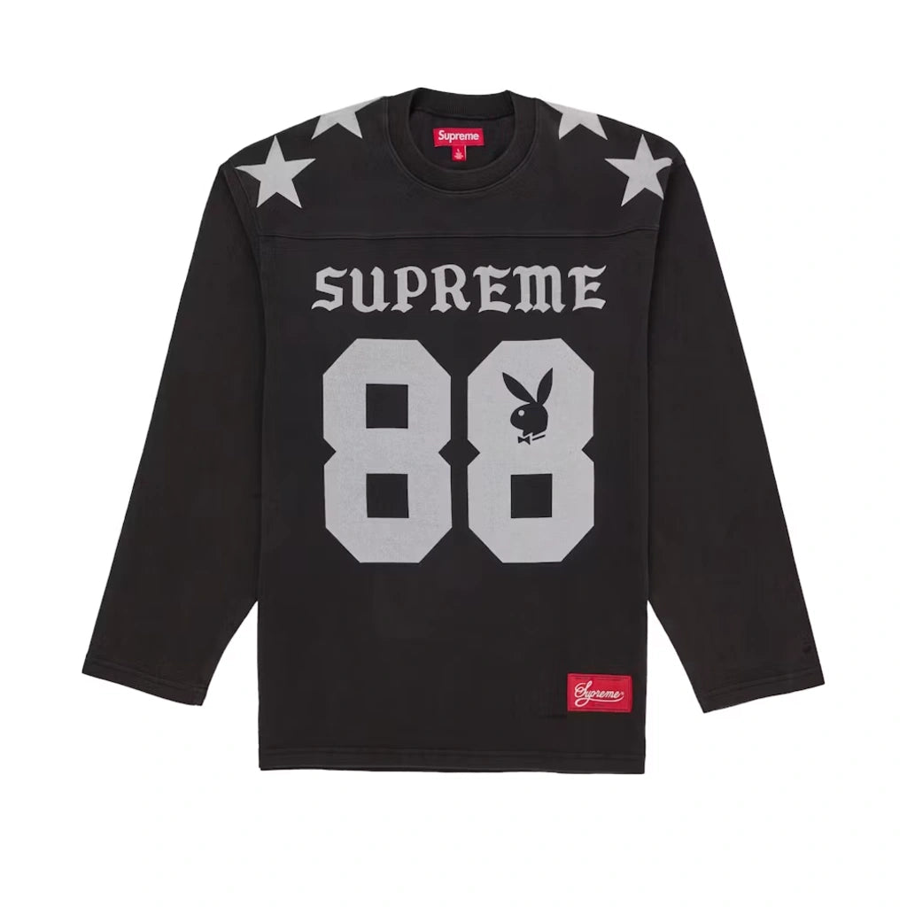 Supreme Playboy Long-Sleeve Football Top Black