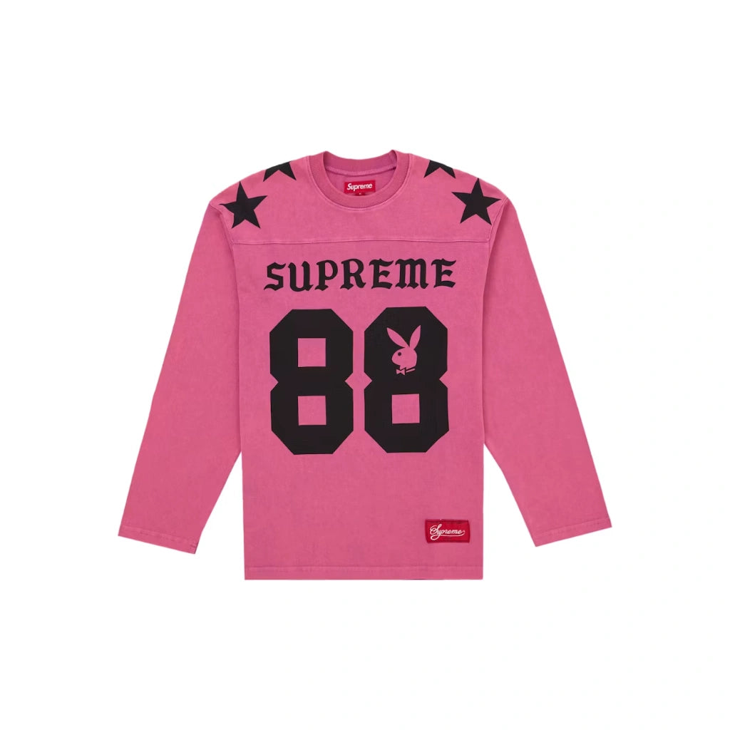 Supreme Playboy Long-Sleeve Football Top Pink