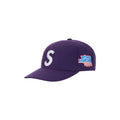 Supreme World Famous S Logo 6-Panel Hat Purple